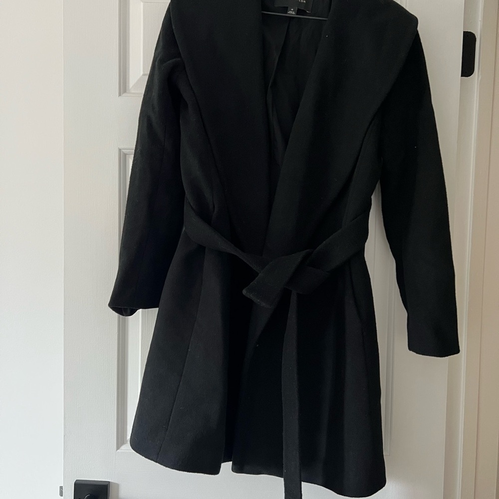 Ann Taylor Classic Black Pea Coat
